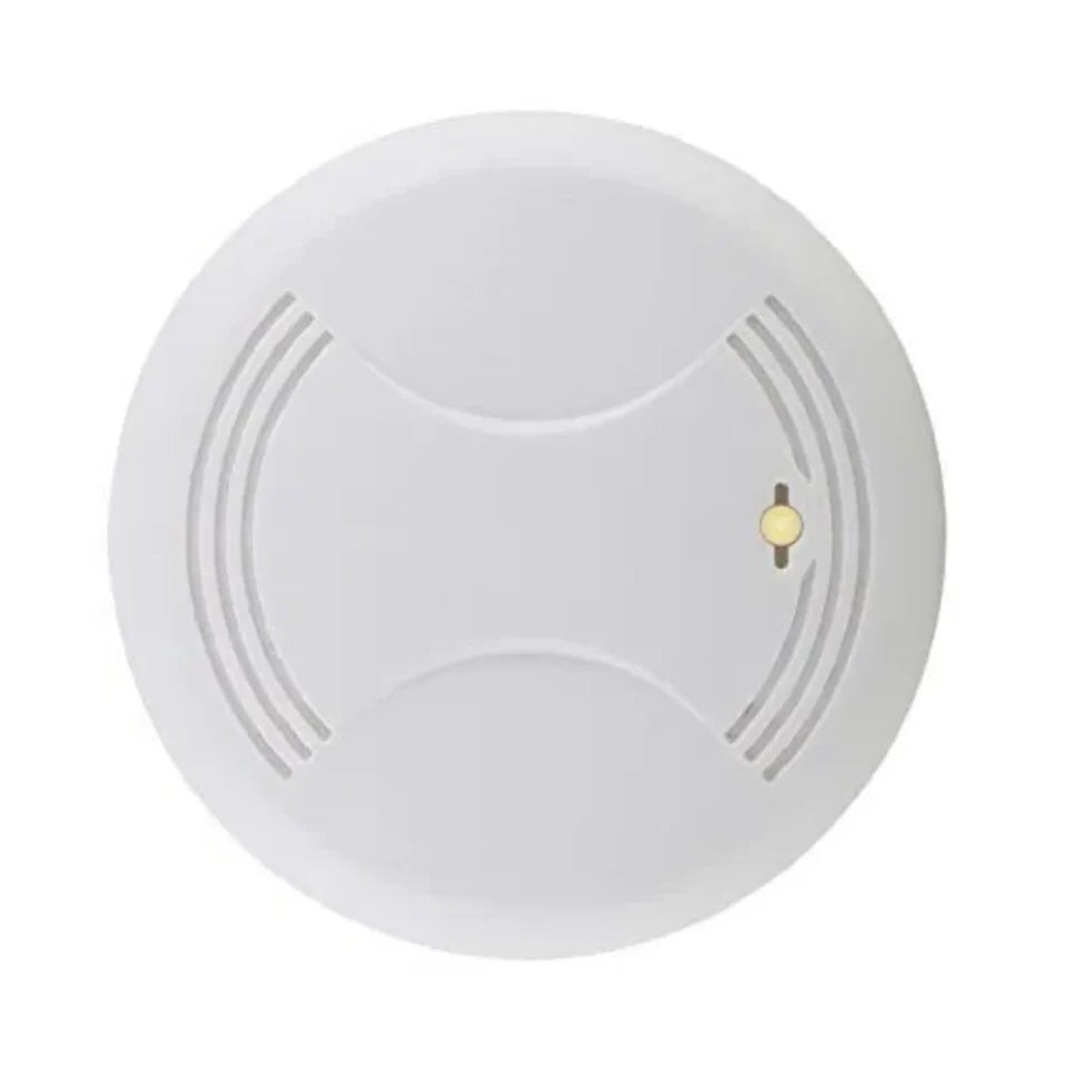 Real Instruments Smoke Detection Sensor System with Alarm 85 dB Easy Installation and Maintenance Free for Small Family, Hotel, and Apartment (White)