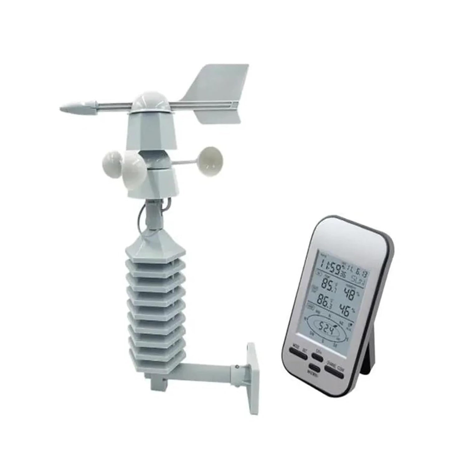 Real Instruments Digital Weather Station Rf 433 Mhz Wireless Meteorological Instrument Weather Forecaster, WS0232