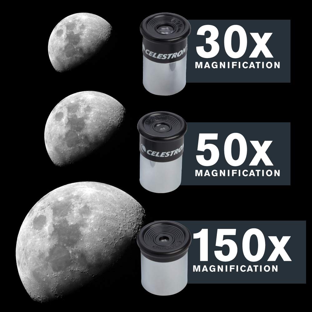 Celestron PowerSeeker 50AZ Telescope - Manual Alt-Azimuth Telescope for Beginners - Compact and Portable - Bonus Astronomy Software Package - 50mm Aperture