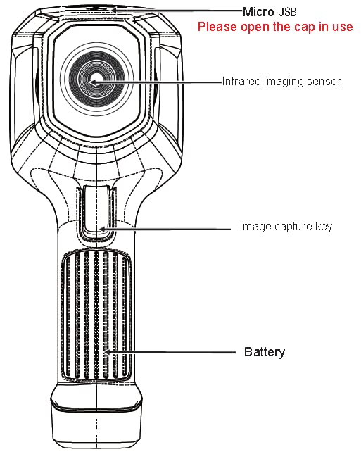 Real Instruments HT-H8 Resolution 640x480 Infrared Handheld Thermal Imager Wireless Thermal Camera