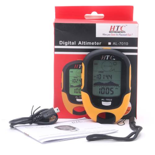 HTC instrument Digital LCD Compass with Barometer Altimeter AL-7010 with Temperature, Clock and Calendar