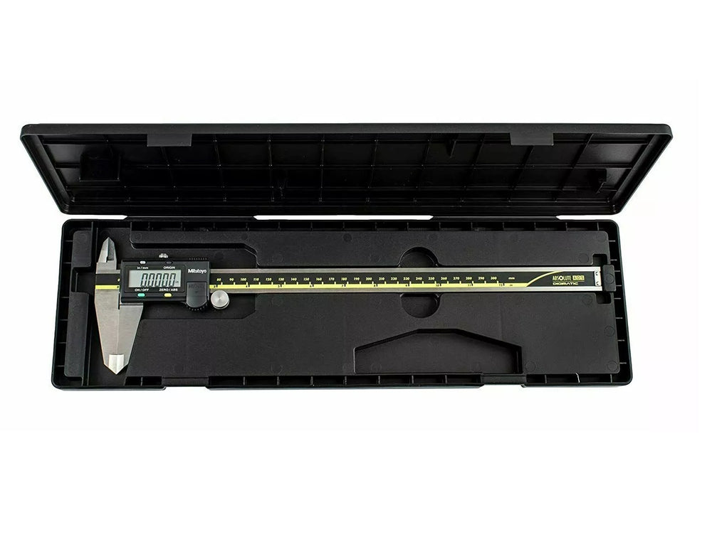 Mitutoyo Digital Vernier Caliper 500-193-20 12 Inch (0-300 mm) with Large LCD Display, Stainless Steel Construction, Dual Metric & Imperial Measurement System for Accurate Internal, External, Depth & Step Measurements, VC-11