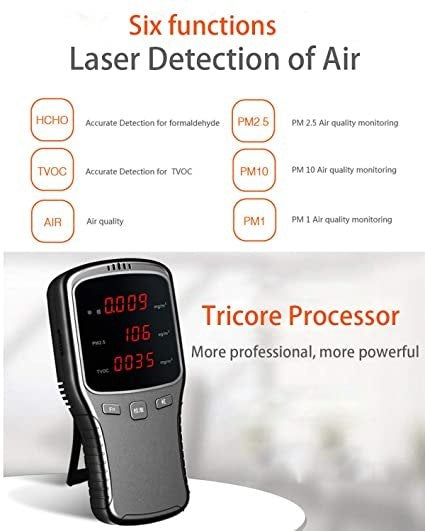 Real Instruments Ambient Air Quality Pollution Meter, AQM-01, For Formaldehyde TVOC, HCHO-Indoor & Outdoor Use