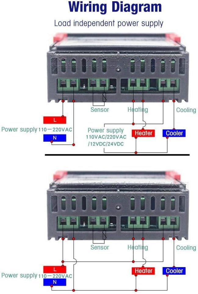 Real Instruments STC-1000 Temperature Controller Thermostat Incubator Electronic Digital Display Temperature Relay NTC Sensor (Upgraded -50° ~ 99°C) Multipurpose Controller With Sensor Probe