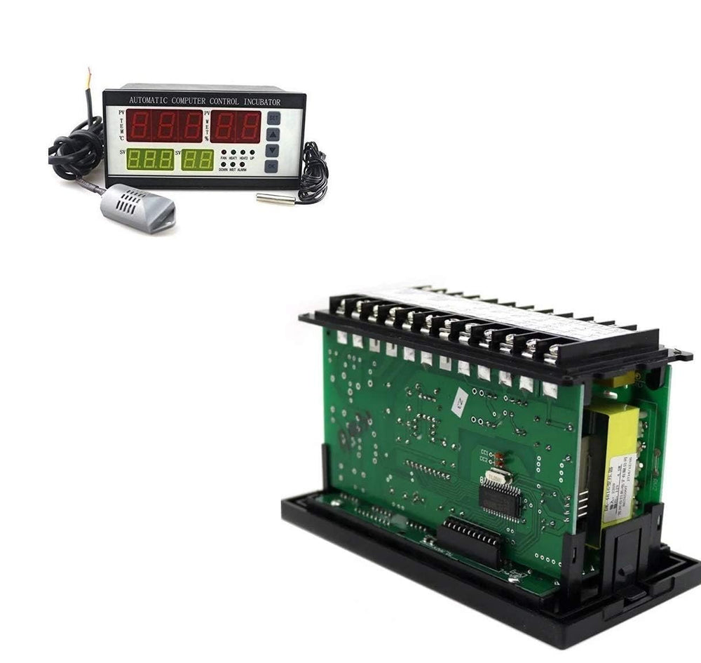 Real Instruments XM-18 Digital Automatic Small Egg Incubator Thermostat Controller Double Circuit With Temperature and Humidity Sensor 220V,110V (-10℃ - 60℃)