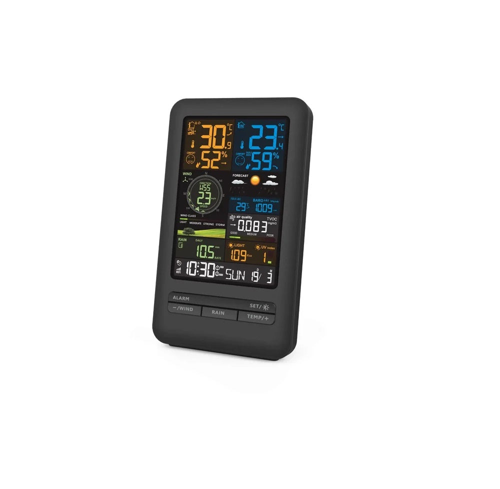 Real Instruments Digital Thermometer Hygrometer Temperature Humidity Gauge Agriculture Weather Station, TS3395