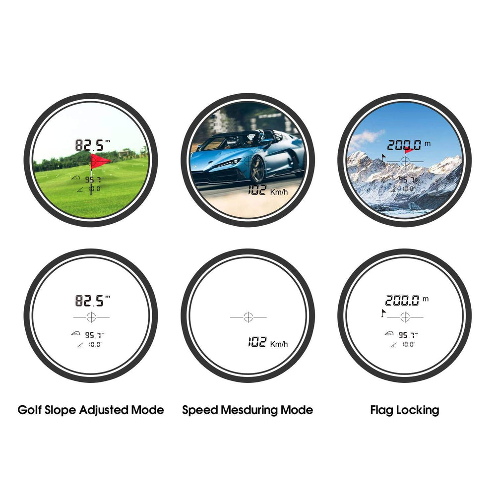 Real Instruments MiLESEEY Professional Precision Laser Golf Rangefinder 660 Yards with Slope Compensation,‚0.55yard Accuracy,Fast Flagpole Lock,6X Magnification,Distance/Angle/Speed Measurement for Golf,Hunting