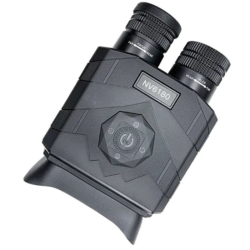 Real Instruments Binoculars Night Vision Built 3.5 Inch Wide Screen 8X Digital Zoom, NV6180