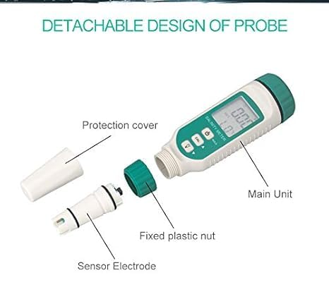 Real Instruments Digital Salinity Meter,0.00ppt-9.99ppt, 10.0ppt-50ppt Seawater Pool Aquarium Fish Multifunction Salinity Gauge,Electronic Waterproof Refractometer with ATC and Replaceable Probes