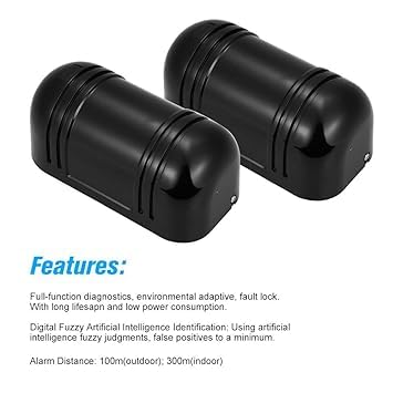 Real Instruments Dual Beam Outdoor 150m Security Laser Double Ir Infrared Barrier Detector, ABT-150