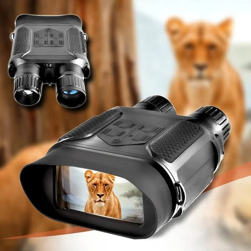 Real Instruments NV-400 B Digital Night Vision Binocular, NV400B Camera NV400B 7X31 Infared Digital Hunting Night Vision Binoculars 2.0 LCD Military Day Night NV Goggles Telescope IR Binocular Hunter (Black)