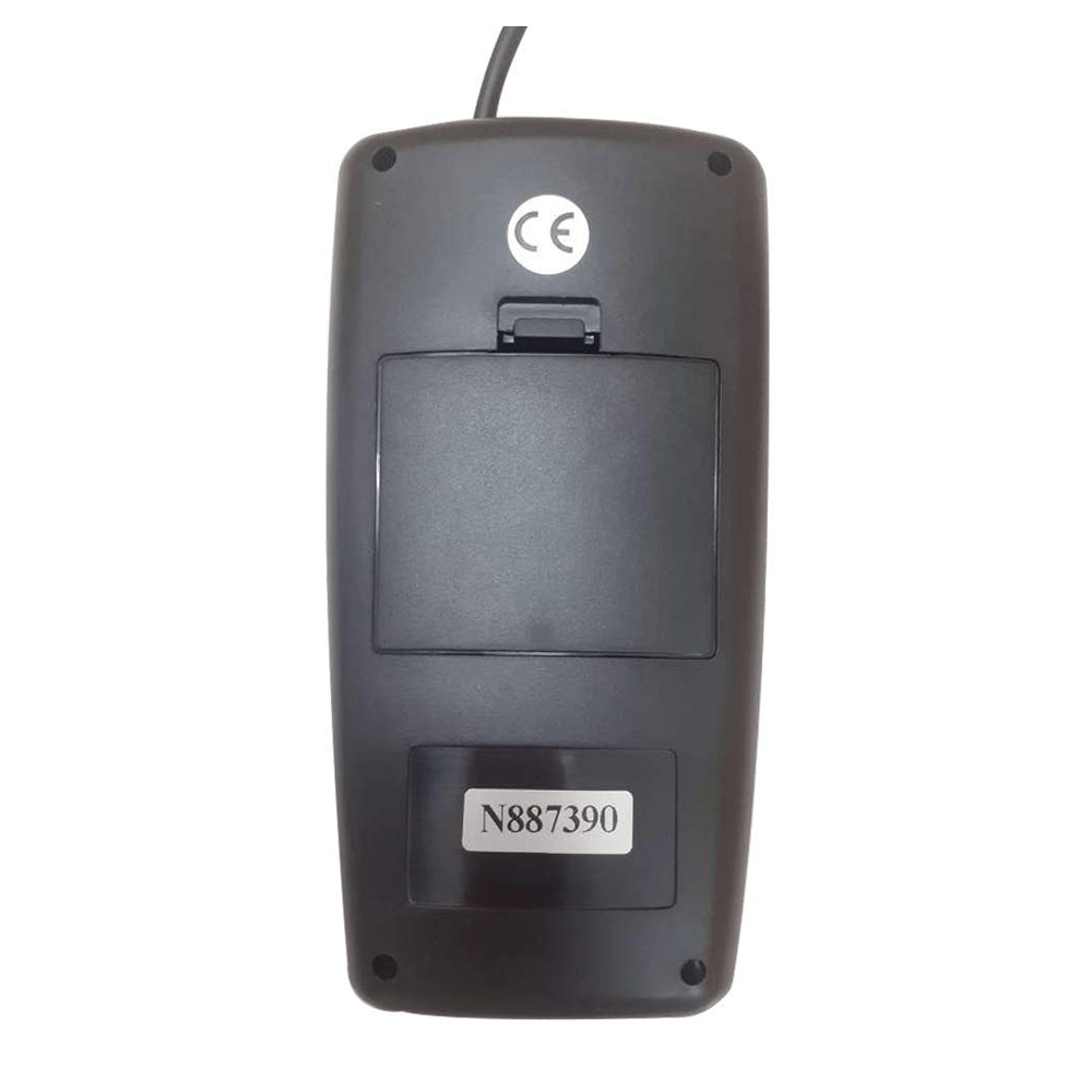 HTC AVM-07 High-Accuracy Digital Vane Anemometer with Large Backlit LCD Display, Multi-Unit Wind Speed and Airflow Measurement in m/s, km/h, ft/min, mph & knots, Temperature Sensing, Max/Min Recording, Data Hold Function, Auto Power Off