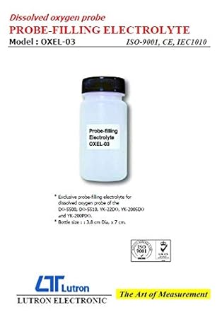 Lutron PDO-519 High-Precision Dissolved Oxygen Meter, Automatic Calibration, Polarographic Probe, Temperature Compensation, IP65 Splashproof Design for Water Quality Testing, Aquaculture, Environmental Monitoring & Laboratory Use