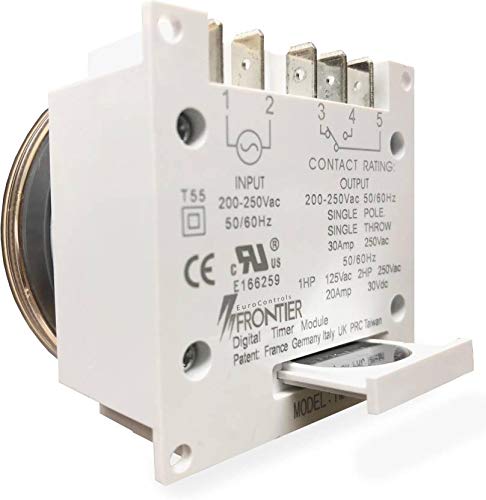 Real Instruments Frontier DC-Powered 5-Pin 30 Amp Heavy-Duty Programmable Timer Switch with High-Power Load Capacity, Automatic ON/OFF Scheduling, Multi-Function Control, Durable Design & Energy-Efficient Operation, FTS-DC