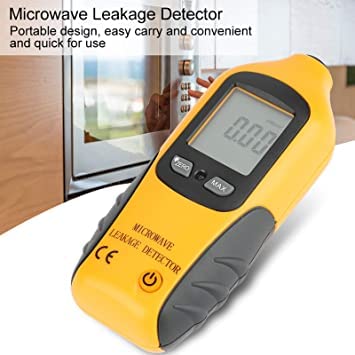 Real Instruments High Precision Microwave Detector HT-M2 Digital LCD Display Microwave Leakage Detector Radiation Meter Tester High Sensitivity to Radiation and Built in Alarm Function