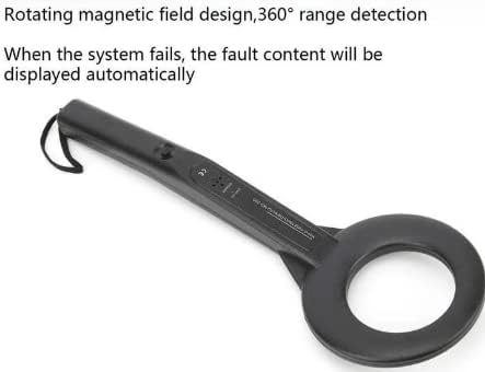 Real Instruments Metal Detector MD-200 Handheld High-Performance Security Scanner with Adjustable Sensitivity, 20 kHz Operating Frequency, Audio & Visual Alerts, LED Battery Indicator 9V Battery-Powered for Security, Industrial & Exploration Applications