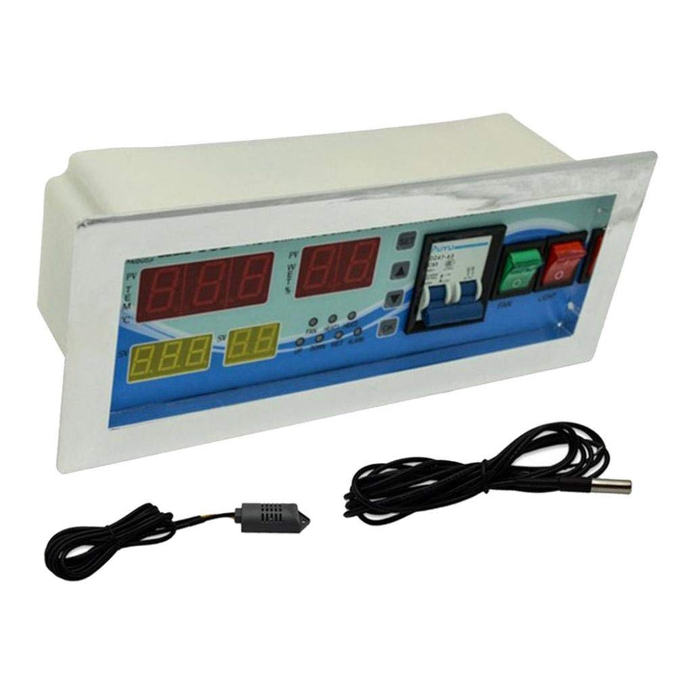 Real Instruments XM-18D Digital Incubator with Precise Temperature & Humidity Control, Automatic Egg Turning, High-Precision Sensors, LCD Display, Alarm System, Energy-Efficient Operation & Programmable Functions for Poultry, Reptile & Bird Egg Hatching