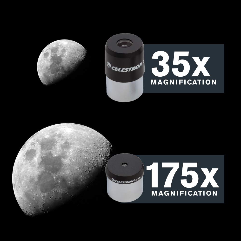 Celestron 60AZ Achromatic Refractor Telescope with 60mm Aperture, 700mm Focal Length, Altazimuth Mount, and Adjustable Aluminum Tripod for Beginner Astronomers and Terrestrial Viewing