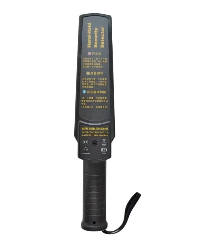 Real Instruments GC6008 Handheld Metal Detector High-Sensitivity Security Scanner for Professional Use