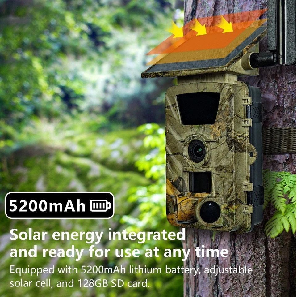 Real Instruments PR903G 60MP 5K Ultra HD 4G LTE Solar Hunting Camera with SIM Support, Live Video, Night Vision & TrailCam Go App