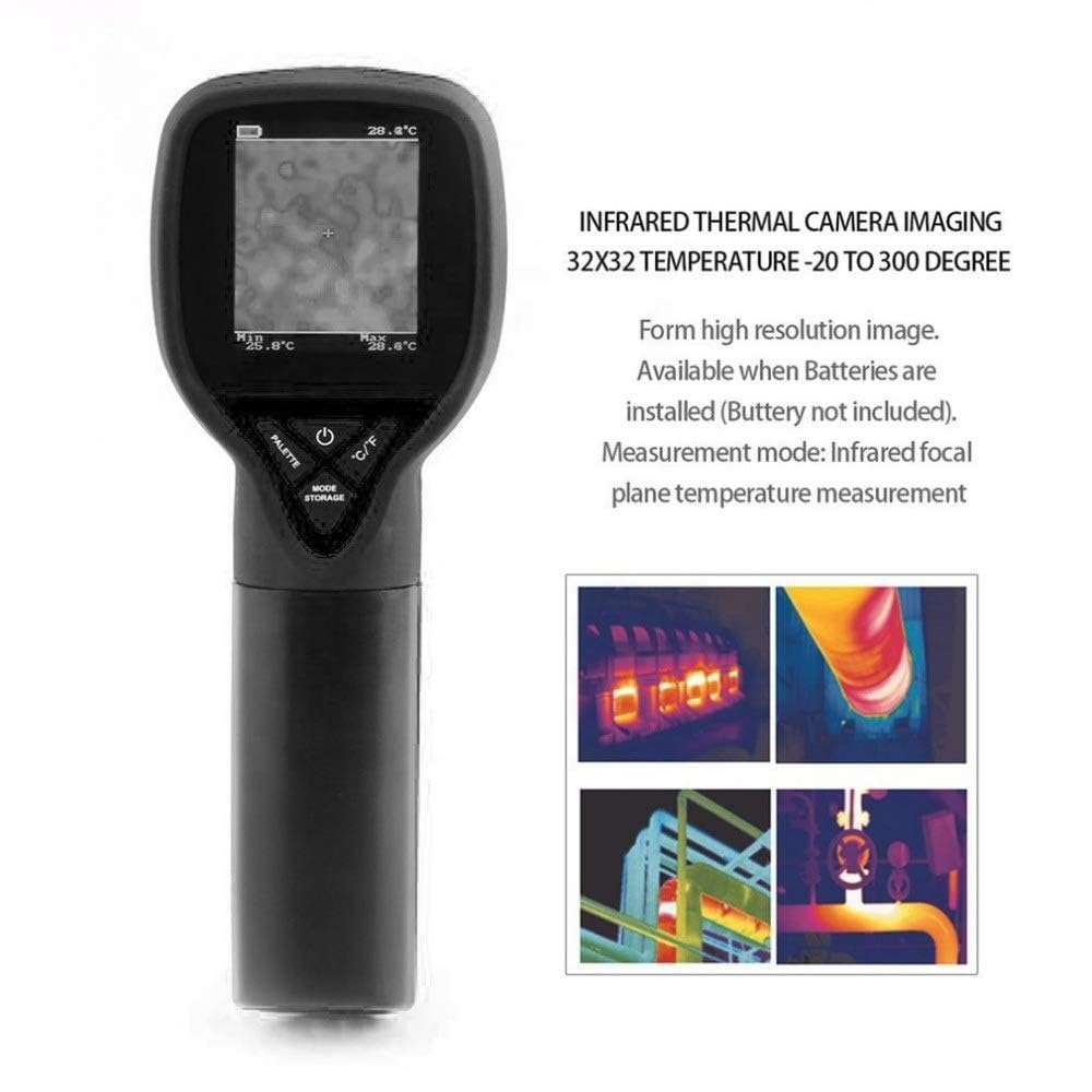 Real Instruments Digital Thermal Imager With 1024 Pixels 32x32 IR Resolution Long Range Infrared Focal Plane Measuring Temperature Imaging Camera Handheld Professional Model HT- 175