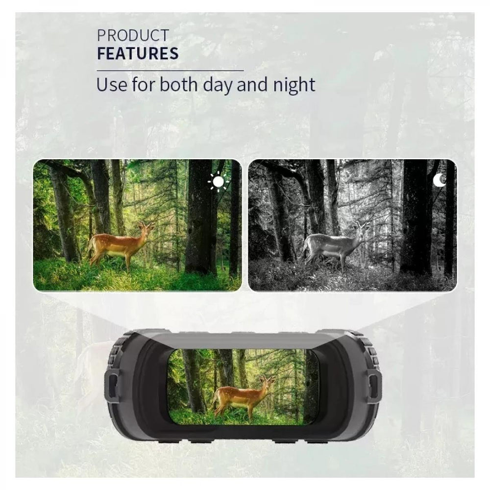 Real Instruments R6 Digital Night Vision Binoculars, 1080p Full HD Photo Night Vision Infrared Optical Binocular 5X Digital Zoom Photo Video Playback Modes 2.4-inch Display 1000ft Viewing Distance Goggles Day & Night Use for Hunting, Camping, Surveillance