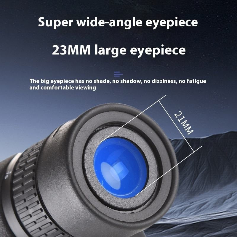 Real Instruments High Magnification 25-75x60 HD Outdoor Monocular Zoom Telescope Bak4 FMC Low Light Night Vision for Moon Viewing Bird Watching