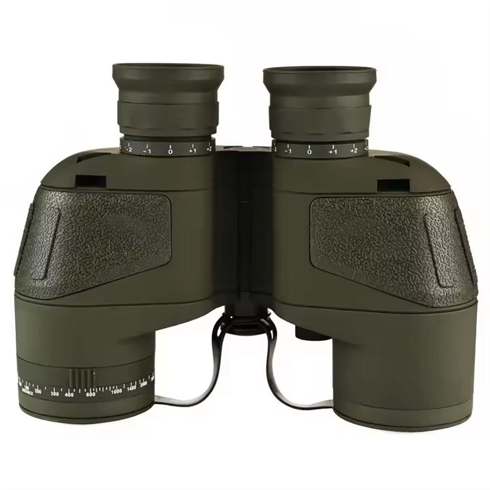 Real Instruments Military-Grade 10x50 Waterproof Binoculars with Built-in Compass & Rangefinder – Floating, Fog-Proof Tactical Optics