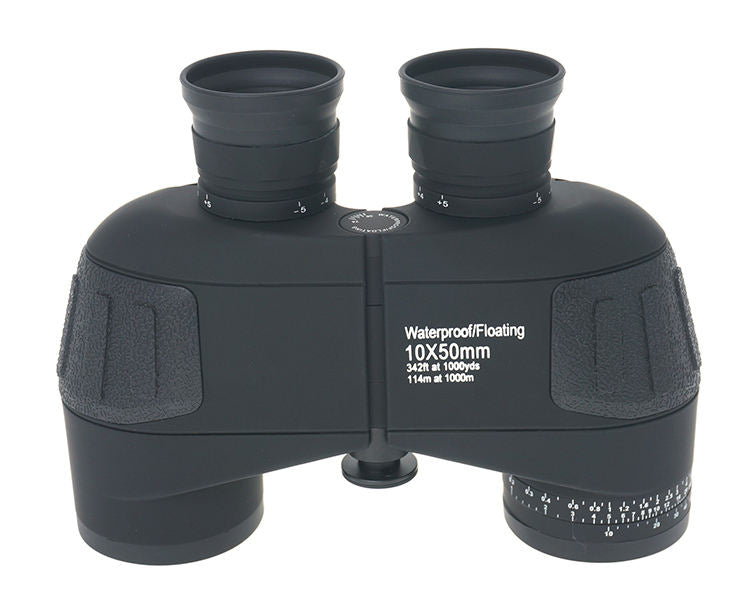 Real Instruments Military-Grade 10x50 Waterproof Binoculars – Floating, Fog-Proof Tactical Optics Without Compass