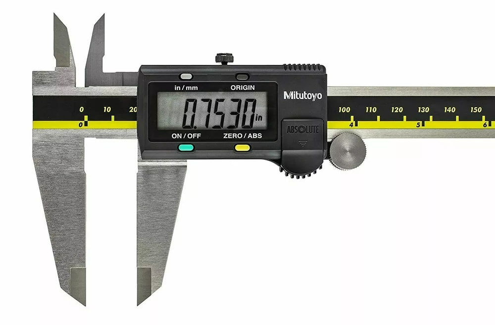 Mitutoyo Digital Vernier Caliper 500-193-20 12 Inch (0-300 mm) with Large LCD Display, Stainless Steel Construction, Dual Metric & Imperial Measurement System for Accurate Internal, External, Depth & Step Measurements, VC-11