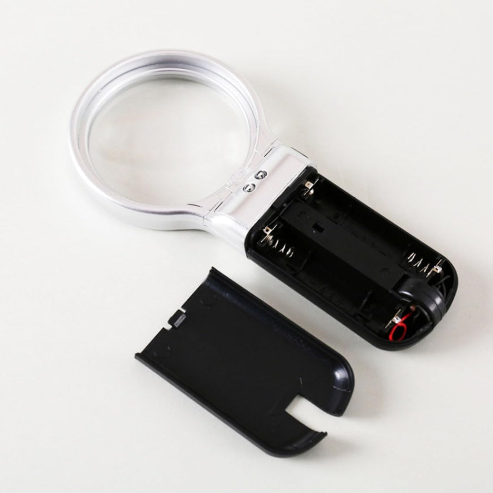 Real Instruments TH-7006 3 in 1 Folding Handheld Folding Magnifier With LED Light 3X Magnifying Glass