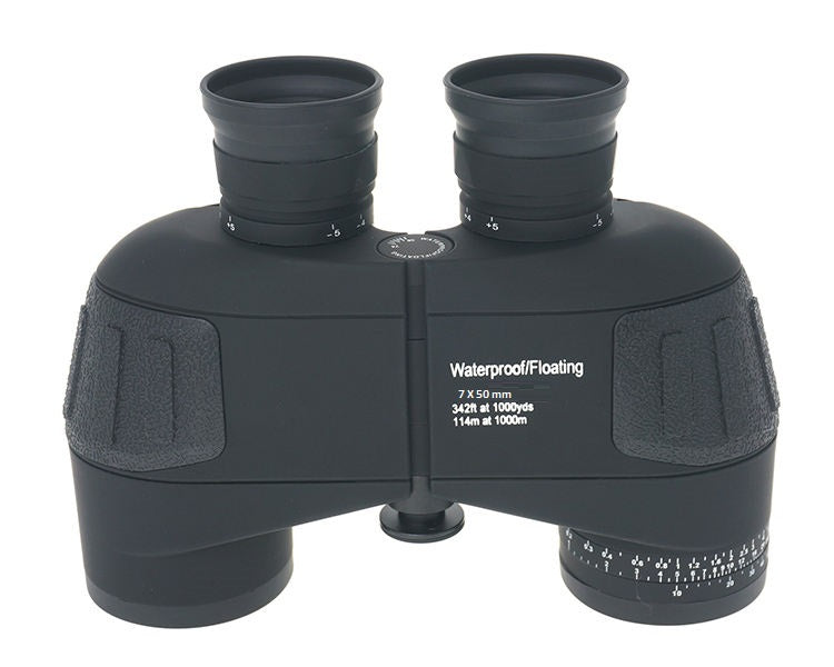 Real Instruments Military Binoculars 7x50 Waterproof & Floating, HD Optical Lens, Wide Field of View – Marine, Hunting, and Outdoor Use (Without Compass)