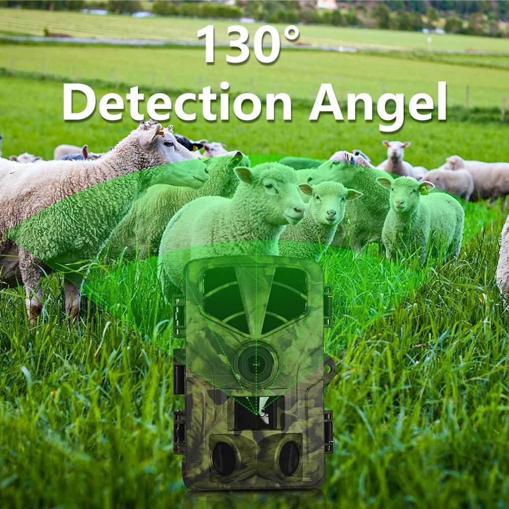 Real Instruments PR906W Wifi Hunting Trail Camera 60MP HD 5K APP Control Infrared IR Night Vision Photo Trap Wireless Wildlife Cam