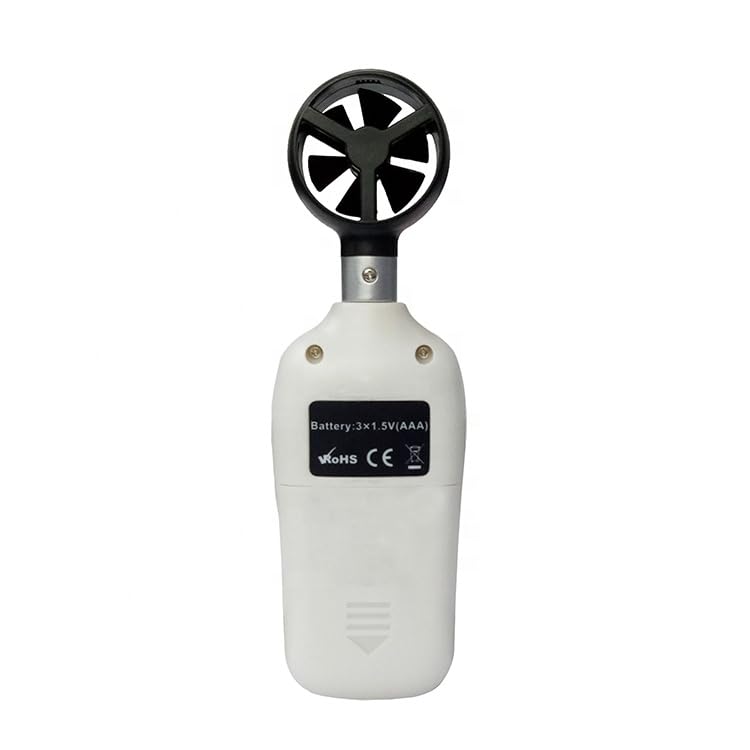 Real Instruments Anemometer RI-915 Digital Wind Speed Meter Portable Handheld LCD Display Anemometer Non-magnetic 0.4~30.0 m/s (0.1 m/s) For Wind Power Generation Nautical Measurement