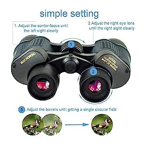 Real Instruments Telescope 60X60 HD Vision Binoculars 10000M High Power for Outdoor Hunting Optical Vision Binocular Fixed Zoom