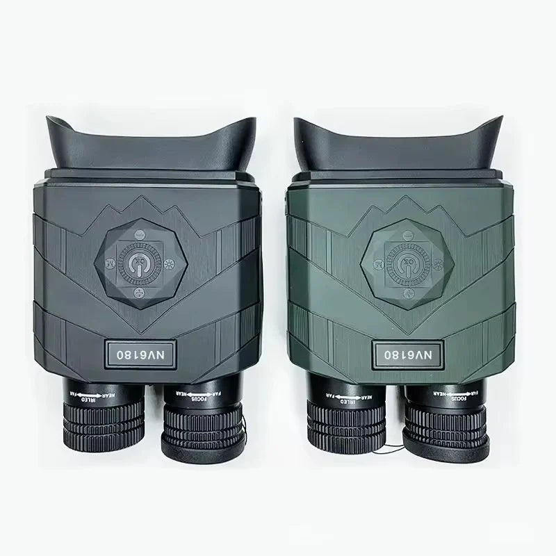 Real Instruments Binoculars Night Vision Built 3.5 Inch Wide Screen 8X Digital Zoom, NV6180