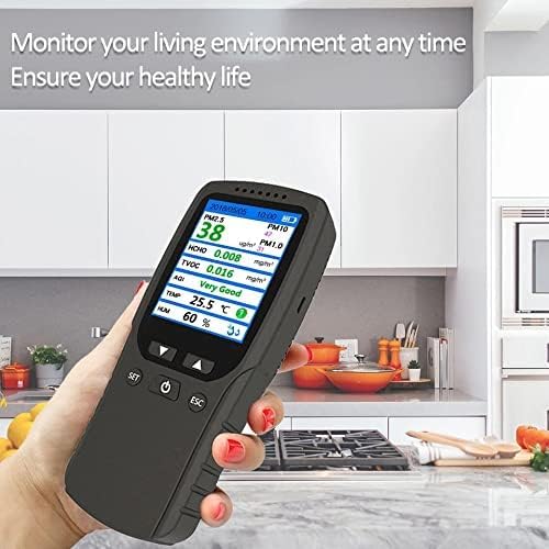 Real Instruments 8-in-1 Air Quality Monitor PM2.5, PM10, HCHO Meter AQM-05