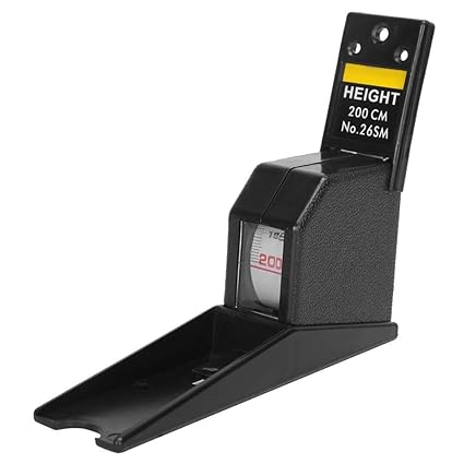 Real Instruments Stature Meter 2M Height Measuring Tape Stature Meter Home Adult Children Roll Ruler Wall Mounted Growth Stature Meter Height Measure Measuring Measurement Tape Black