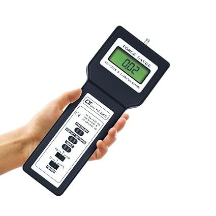 Lutron A32 FG-20KG Digital Force Gauge with High Precision Push and Pull Measurement, Multiple Units (kg/lb/N), Peak Hold Function, Overload Protection, Adjustable Response Time & Ergonomic Design for Industrial & Laboratory Applications