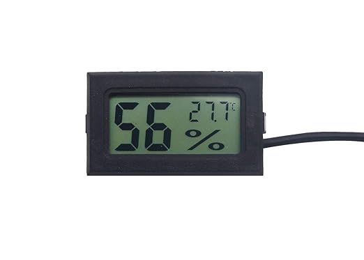 Real Instruments Digital LCD Mini Probe Thermo-Hygrometer with High-Precision Temperature & Humidity Measurements, W Probe, Fast Response Time & Versatile Applications for Indoor Climate Monitoring, Greenhouses, Laboratories & Industrial Environments