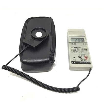 HTC Digital Lux Meter Model LX-102 for Accurate Illuminance Measurement Range of 0 to 200,000 Lux, High Resolution, LCD Display, Data Hold Function, Auto Power-Off for Use in Lighting Design, Quality Control & Environmental Monitoring
