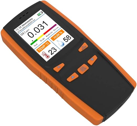 Real Instruments Ozone Meter Detector Air Quality Monitor Portable Ozone Analyzer Formaldehyde Detector Air Detector Intelligent Sensor Ozone Meter O3 Ozone Meter Air Pollution Detector, AQM-09