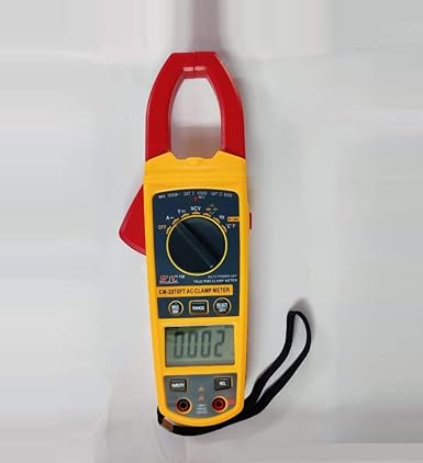 HTC Instrument CM-2070FT Digital Auto Range AC Clamp Meter 1000 Amp with High-Accuracy Current & Voltage Measurement, Advanced Auto-Ranging Function, Wide Measurement Range, Large LCD Display for Electrical, HVAC & Industrial Applications
