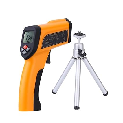 Real Instruments Infrared Thermometer Non Contact Digital Industrial Instant Read Thermocouple Laser Target Handheld Pyrometer Backlight Temperature Gun -50°c To 1650°c