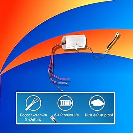 Real Instruments 230Volt Auto Day/Night On & Off Photocell, LDR Sensor Switch for Internal circuit Lighting (Internal) IPS 01