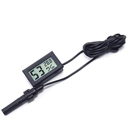 Real Instruments Digital LCD Mini Probe Thermo-Hygrometer with High-Precision Temperature & Humidity Measurements, W Probe, Fast Response Time & Versatile Applications for Indoor Climate Monitoring, Greenhouses, Laboratories & Industrial Environments