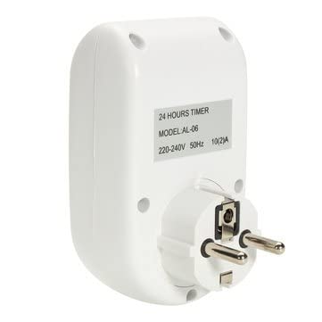 Real Instruments Digital Timer Programmable Timer Switch  (220-240V, 50Hz) LCD Display Digital Timer Switch Multifunctional for Mobile and Laptop Charging, TS-03