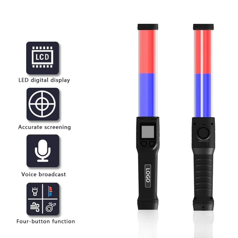 Real Instruments Professional Non-Contact Alcohol Tester Breathalyzer Digital Detector Breath Analyzer Audible Alert Portable with LCD Display and Easily Rechargeable, AT-05