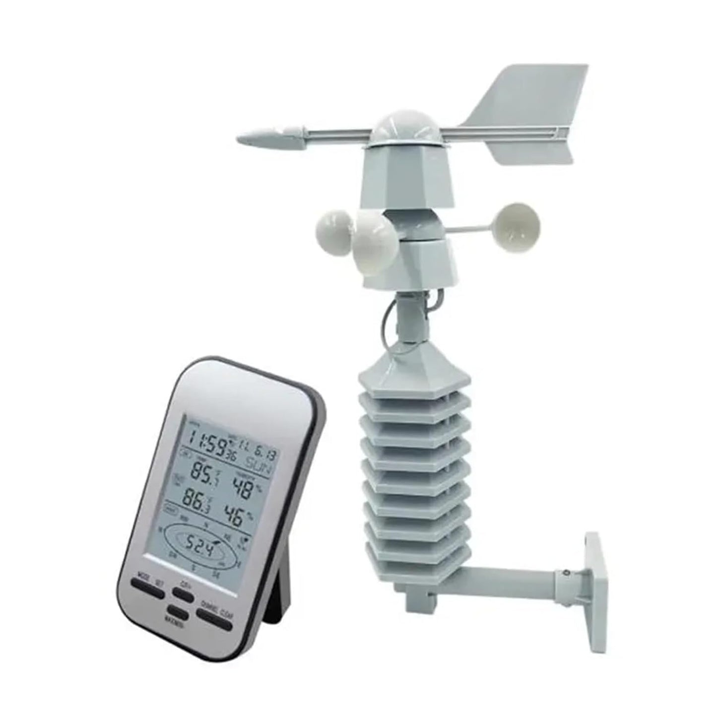 Real Instruments Digital Weather Station Rf 433 Mhz Wireless Meteorological Instrument Weather Forecaster, WS0232