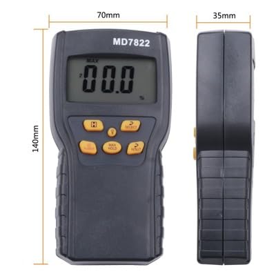 Real Instruments MD7822 Digital Grain Moisture Meter with Probe for Wheat, Rice & Corn